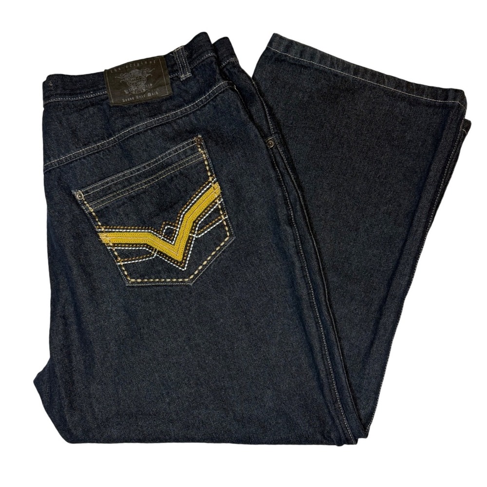 Vintage PJ Mark Jeans Mens 40x28 Dark Wash Relaxed Straight 90s Skater Y2K
